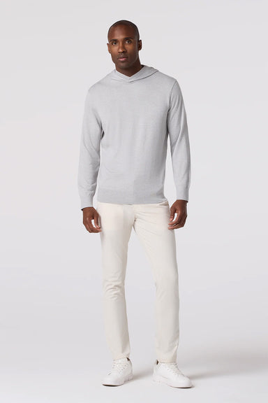 Mizzen + Main - Heritage Sweater Hoodie - Light Gray Heather 