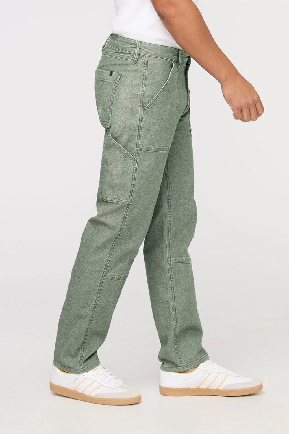 Duer - Stretch Canvas Utility Pant - Pine - Side
