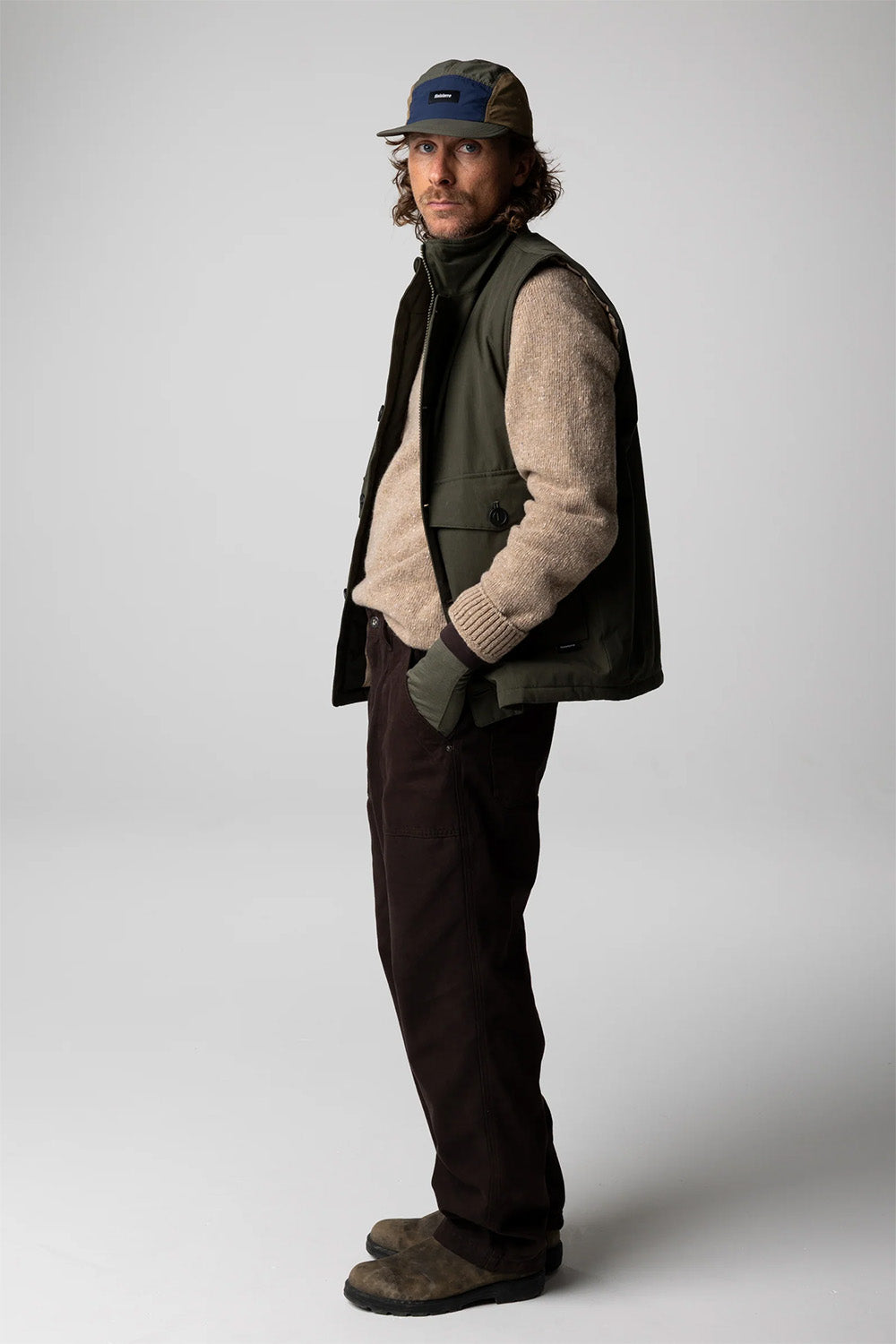 Finisterre - Shipyard Insulated Vest - Timber Green - Side