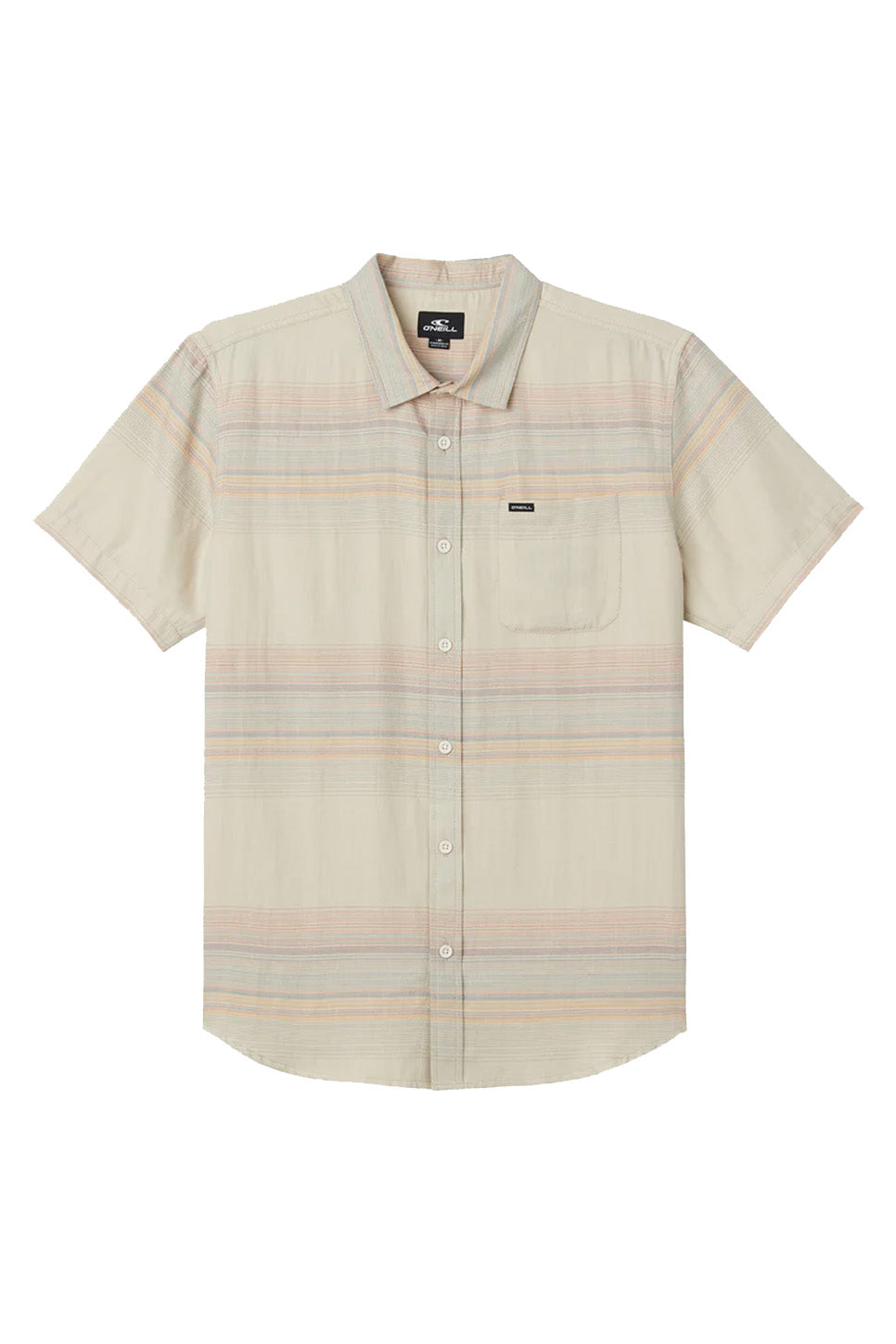 O'Neill - Seafaring Stripe SS Standard - Light Khaki - Flatlay