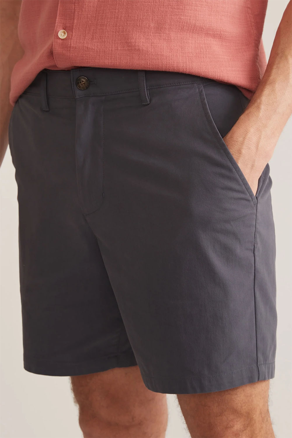 Marine Layer - Breeze Chino Short 7" - India Ink - Front
