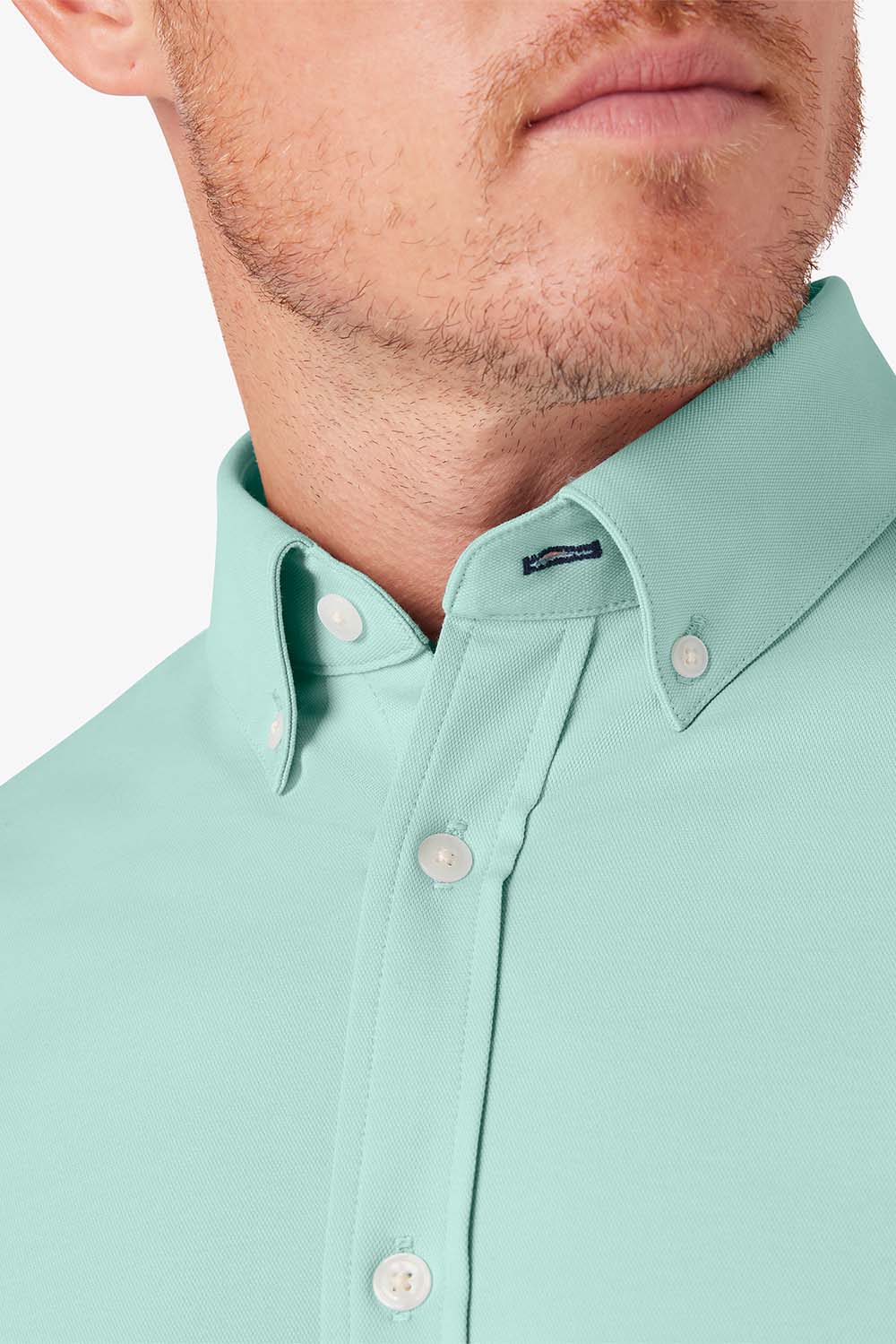 Mizzen + Main - Ellis Oxford - Nile Blue Solid - Detail