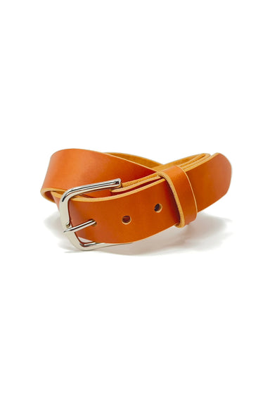 Last State Leather - Paniolo 1.5" Belt - Tan/Nickel - Coiled