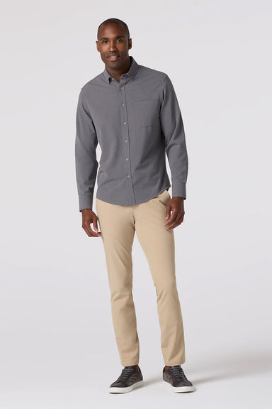 Mizzen + Main - City Flannel - Pewter Heather
