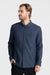 Roark Revival Scholar LS in Mid Indigo — Quarter view