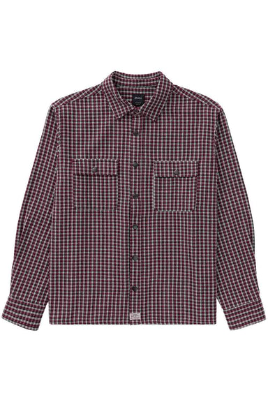RVCA Big RVCA Flannel in Red Earth — Flatlay view
