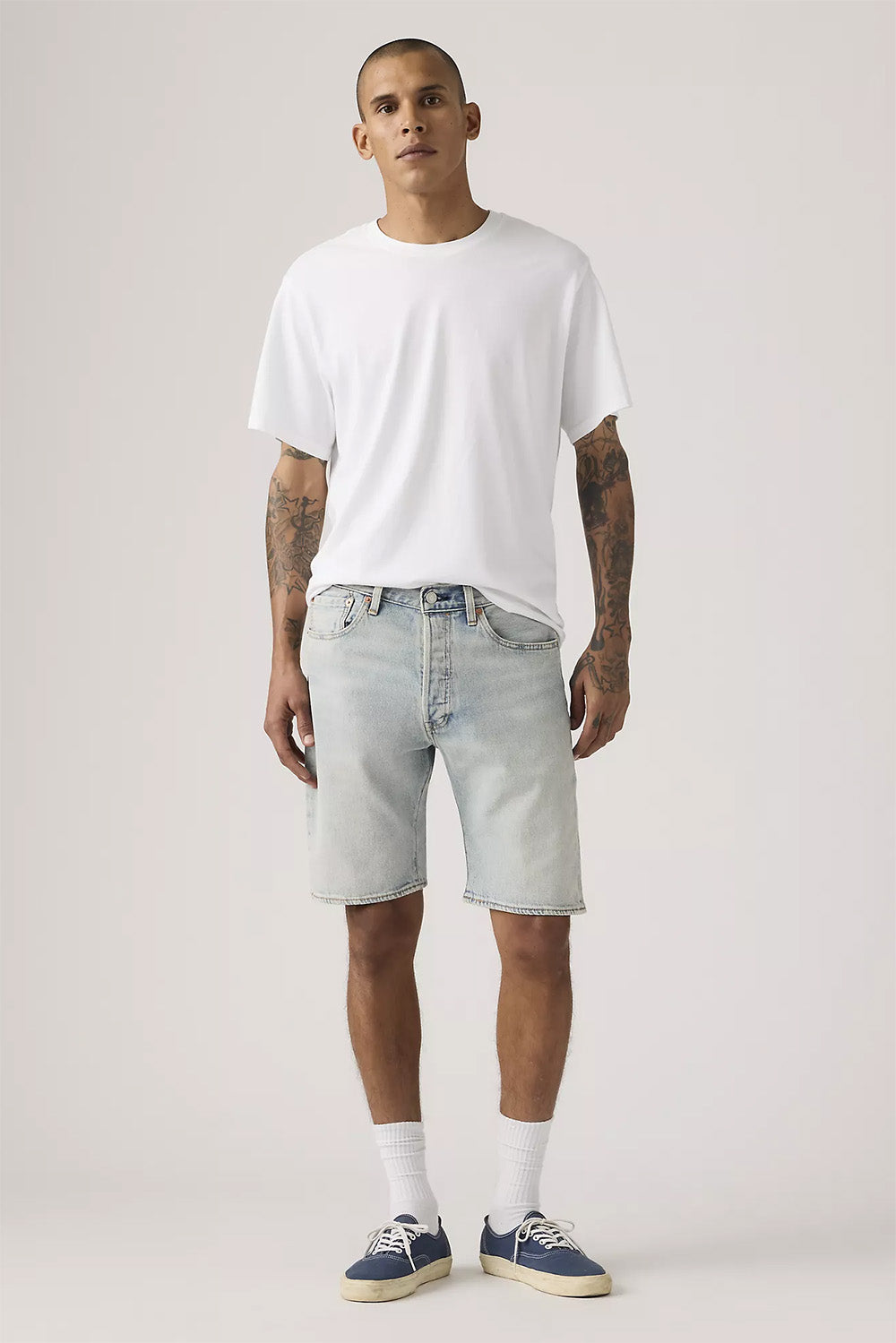 levis 501 original fit shorts never on time front