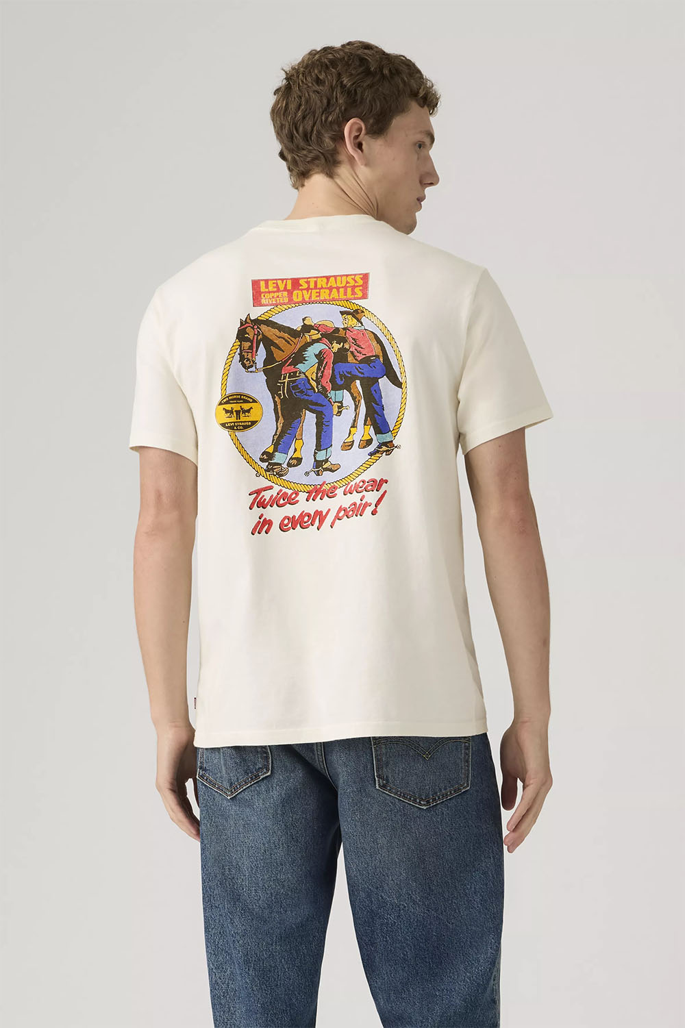 levis relaxed fit tee archival overalls 2 egret back