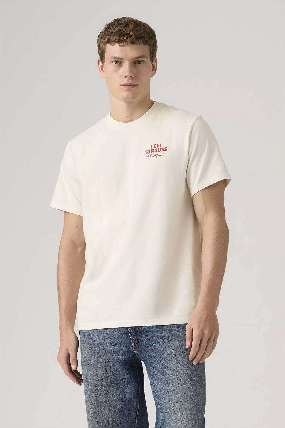 levis relaxed fit tee archival overalls 2 egret front