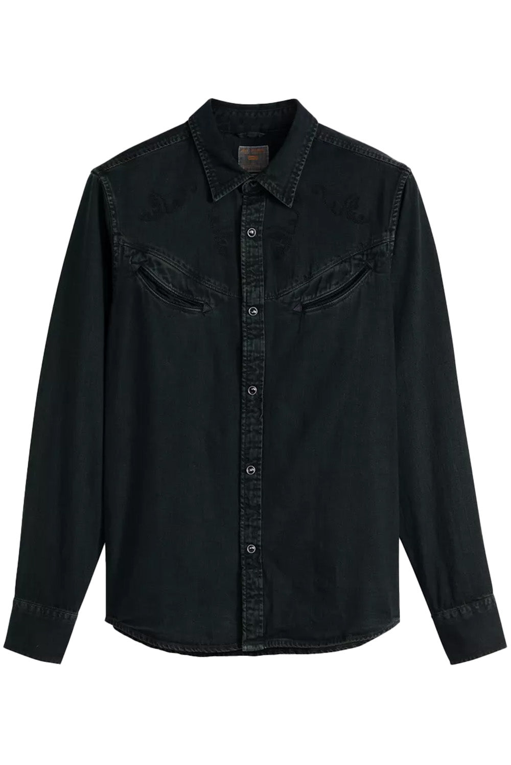 levis smiley western caridad washed black flatlay