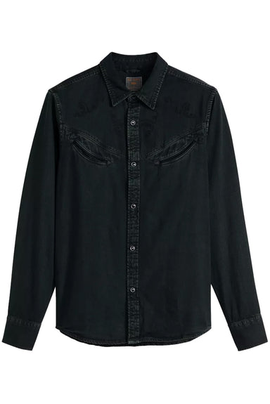 levis smiley western caridad washed black flatlay