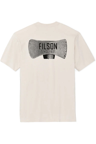 Filson Axe Graphic T-Shirt in Natural — Flatlay view