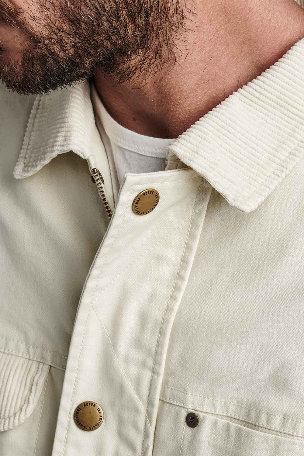 Roark - The Deckhand Jacket - Almond Paste - Collar
