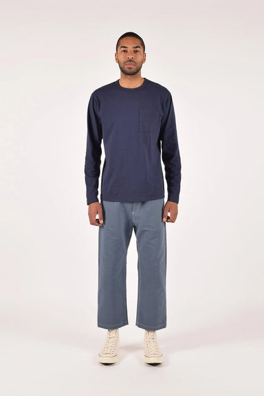 Dehen - Heavy Duty LS Pocket Tee - Navy - Front