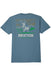 Brixton Oakmont Tee in Harbor Blue — Back view