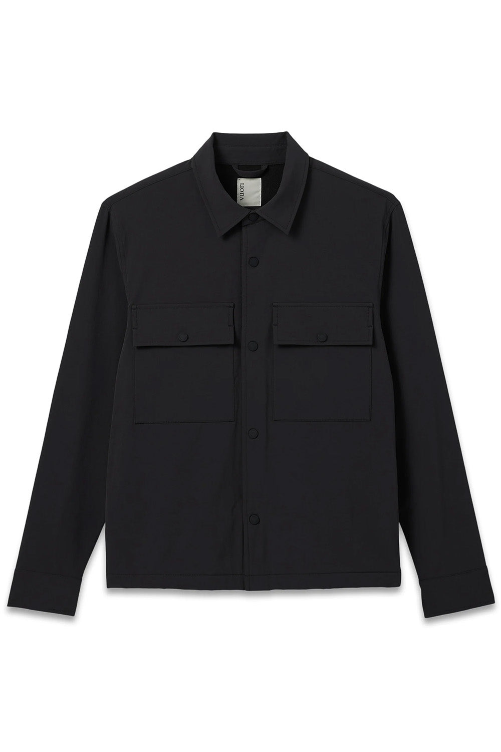 Vuori - Lawson Tech Shirt Jacket - Black - Flatlay