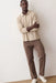 Marine Layer Rugby Sweater Polo in Driftwood — Lifestyle view