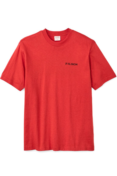 Filson - Frontier Logo T-Shirt - Aurora Red - Front