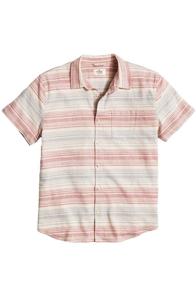 Marine Layer - Stretch Selvage Shirt - Warm Baja Stripe - Flatlay