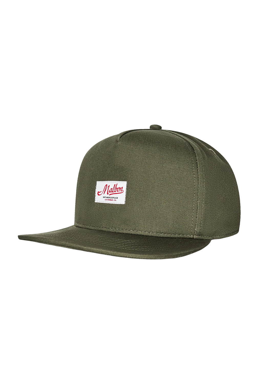 malbon-benchmark-snapback-military-green-profile