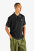 malbon brickwork polo in black front view