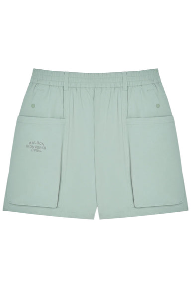 malbon division short in lily pad flatlay view