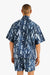 Malbon Pine Inkwash Windshirt in Navy Inkwash — Back view