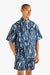Malbon Pine Inkwash Windshirt in Navy Inkwash — Front view