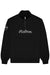 malbon collegiate sweatshirt black flatlay