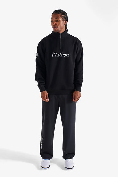 malbon collegiate sweatshirt black front