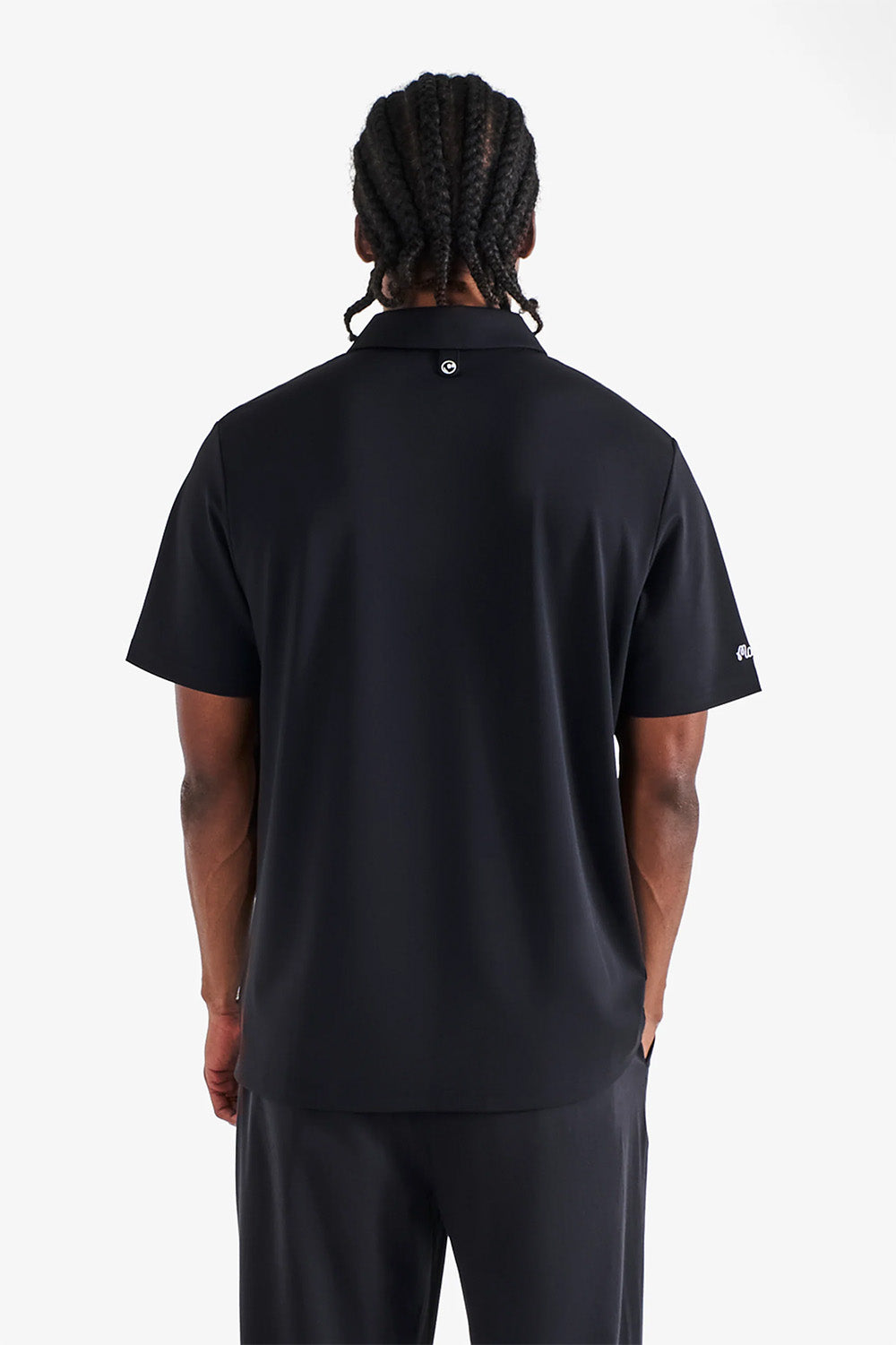 malbon fairway baldwin polo black back