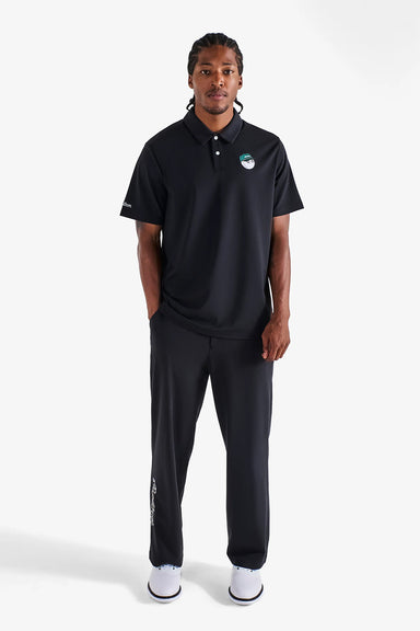 malbon fairway baldwin polo black front