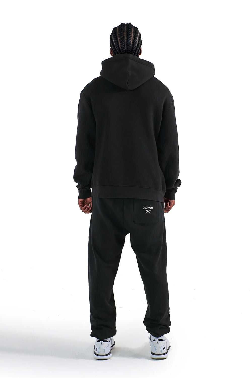 malbon fesque hoodie black back
