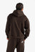 malbon fesque hoodie brown back