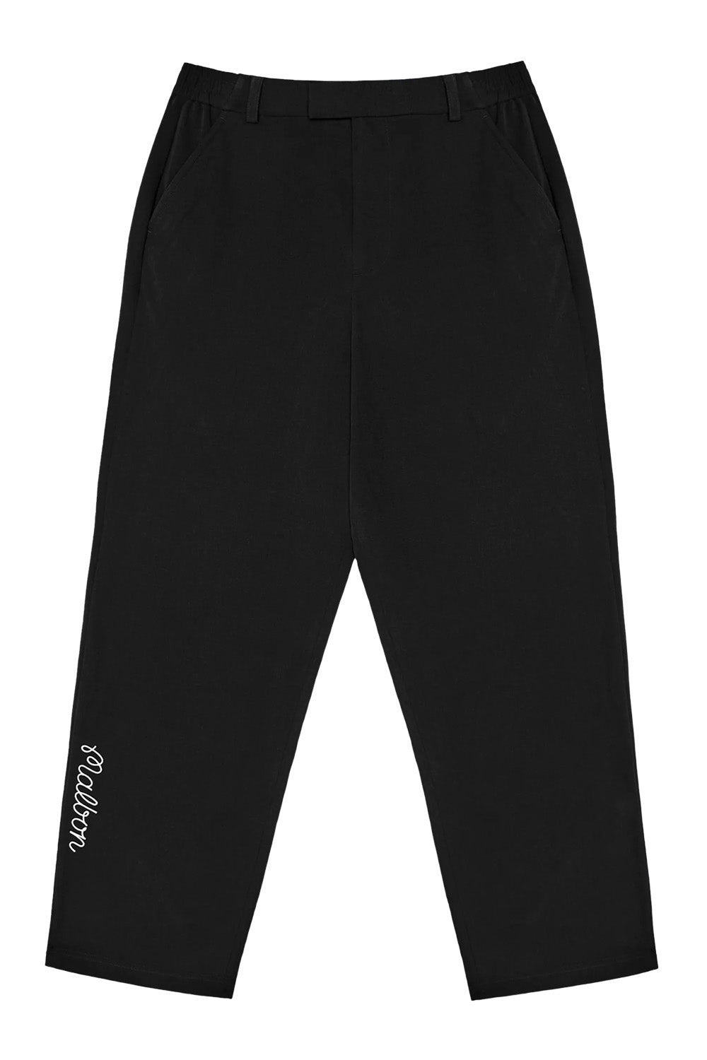 malbon magnolia coolcore pant black flatlay