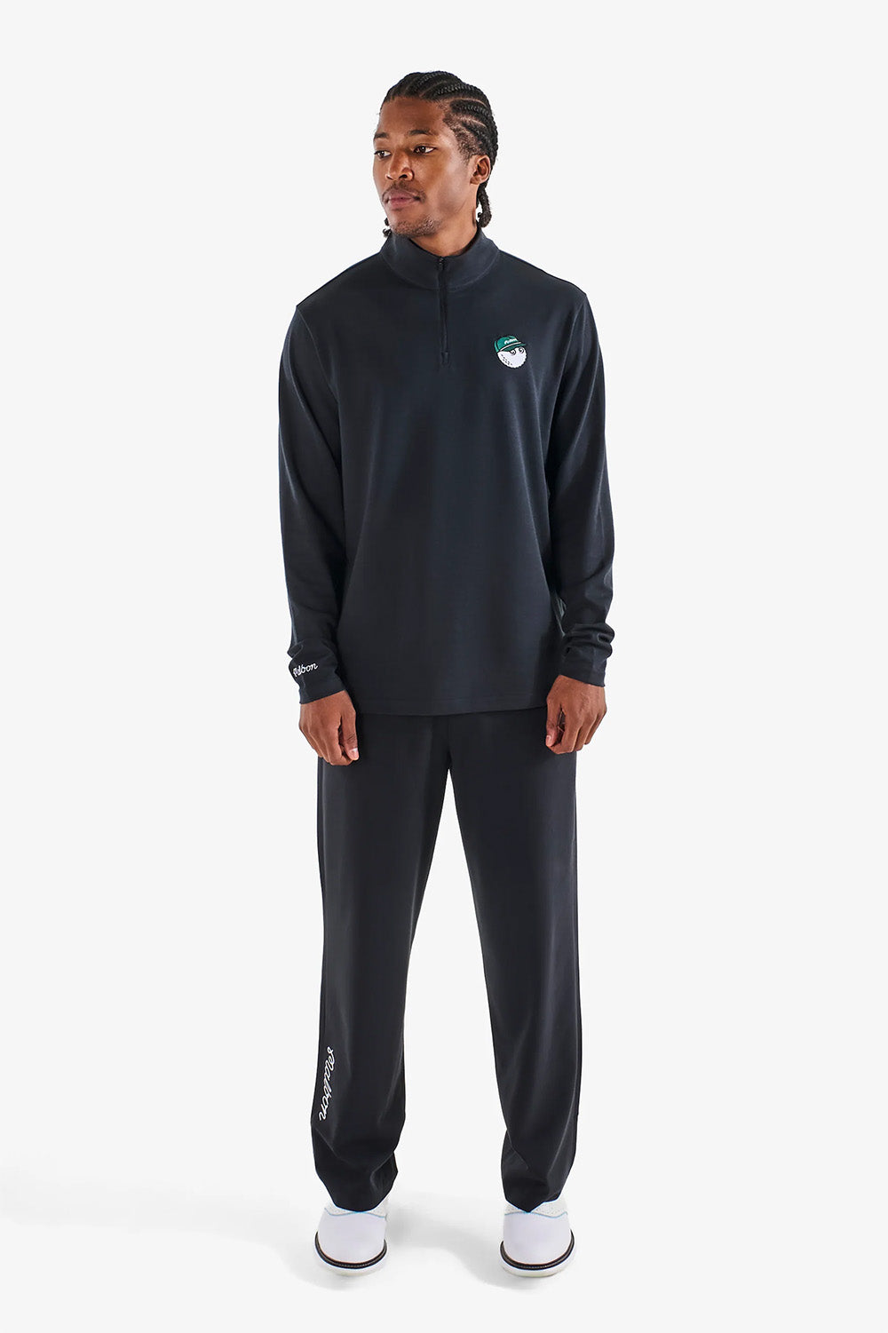 malbon magnolia coolcore pant black front