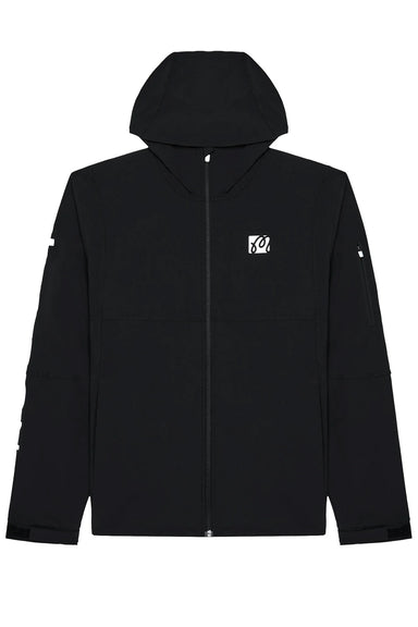 malbon performance full zip jacket black flatlay