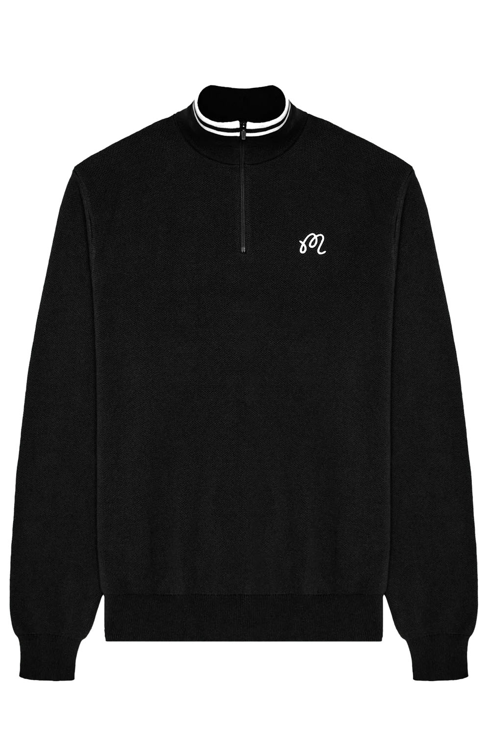 malbon sorrel sweater black flatlay