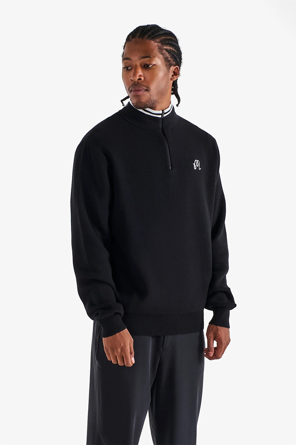 malbon sorrel sweater black side