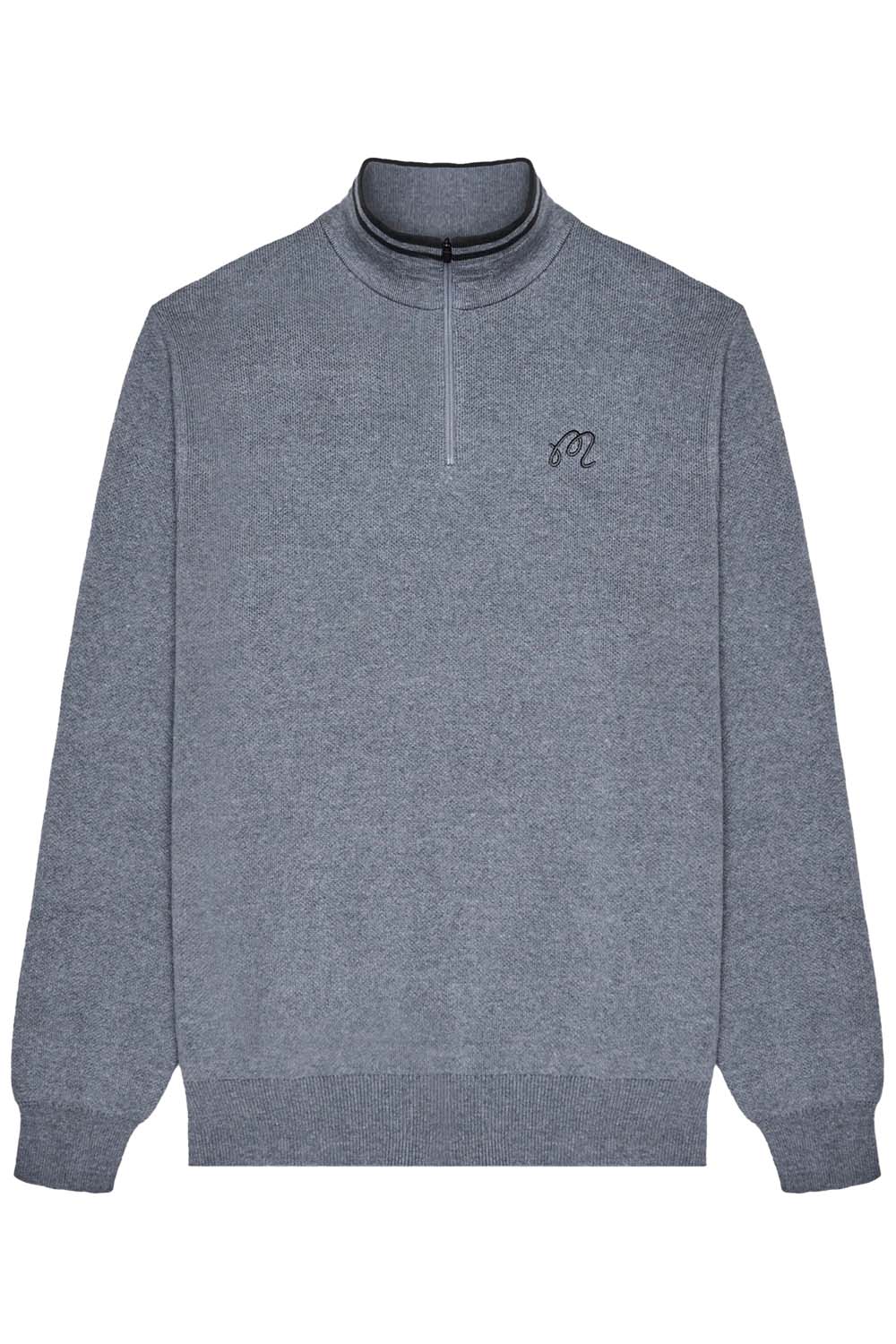 malbon sorrel sweater charcoal flatlay