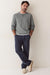 Marine Layer - Cloud 9 Fleece Sweatpant - Mood Indigo - Model Full Body
