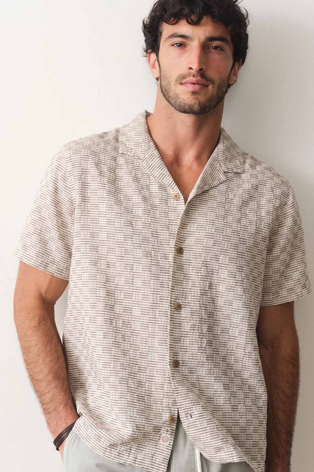 marine-layer-dobby-resort-shirt-natural-brown-check-front