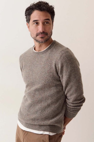 Marine Layer - Donegal Crew Sweater - Wild Sage - Model Front