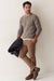 Marine Layer - Donegal Crew Sweater - Wild Sage - Model Full Body