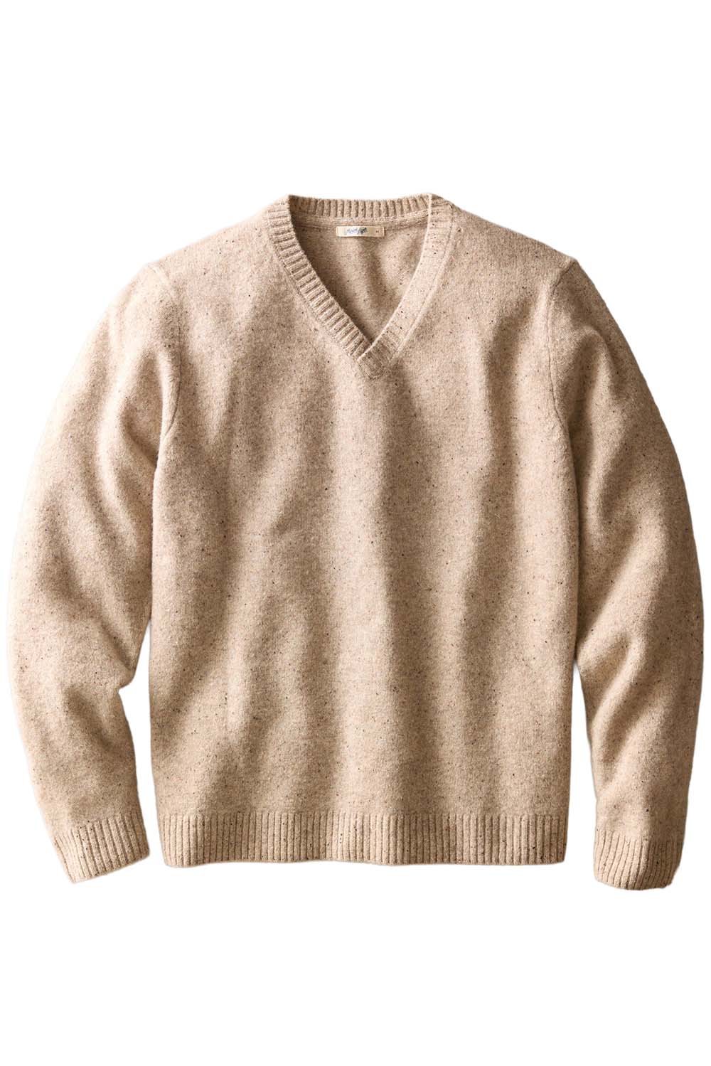 Marine Layer - Donegal V-Neck Sweater - Ryewater - Flatlay