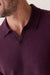 Marine Layer - Liam Sweater Polo - Burgundy - Collar Detail