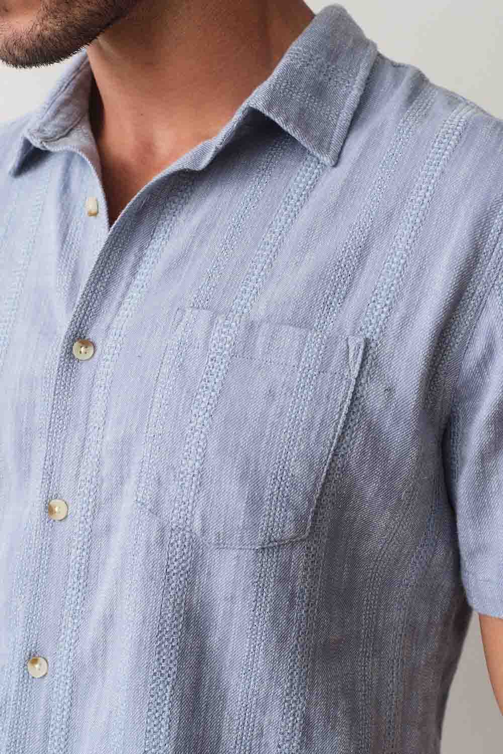 marine-layer-stretch-selvage-shirt-blue-detail