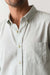 marine layer better than linen ls shirt iceberg green stripe detail