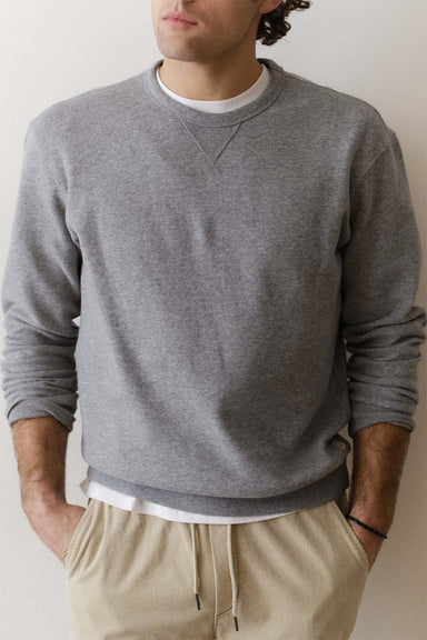 marine layer cloud 9 fleece heather grey front