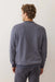 marine layer cloud 9 fleece navy mini stripe back